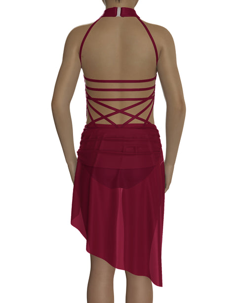 CLAIRE Leotard Base - Scarlett Red